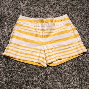 B2G1 Yellow and White Striped Shorts